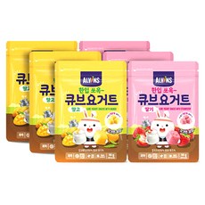 ALVINS 愛彬思 優格一口方塊酥組 6入, 芒果口味+草莓口味, 1組