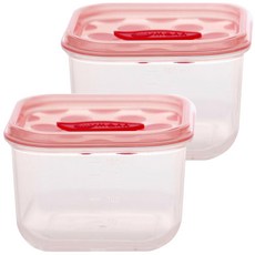 sillymann 鉑金矽膠副食品保鮮盒 WSB257, 透明 粉色, 2入, 180ml