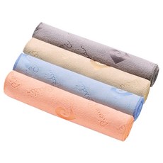 Pierre Cardin PARIS 超細纖維運動毛巾, 米色, 橙色, 天空, 墨水顏色, 4個