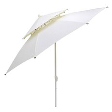 조아캠프 2층꺾임파라솔 특대형, 아이보리