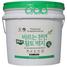내추럴 바르는천연황토벽지 편백나무, 화이트, 5kg, 1개