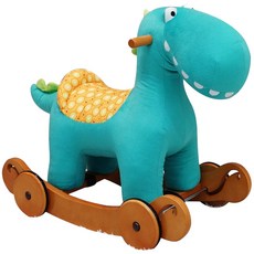 리틀포레스트 디노라이드 흔들목마, 아쿠아블루그린, 1개