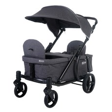 시크포베이비 프론토 유아웨건 블랙프레임, 멜란지 다크 그레이