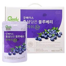 굿베이스 홍삼 담은 블루베리 후레쉬, 80ml, 10개