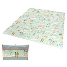 ECOLIFE 3 層地標露營墊 + 儲物袋, 薄荷綠