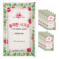 솔직한 사과즙, 100ml, 10개입