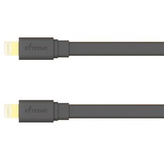 펀디안 무산소 2228AWG 8핀 라이트닝 고속 충전 케이블 8cm, 차콜 블랙, 2개, 18cm