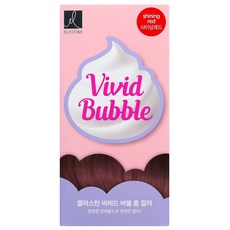 엘라스틴 비비드 버블 폼 컬러 염색제, 샤이닝 레드, 1개