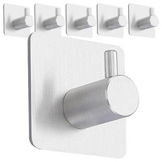 黏貼式單頭掛鉤, 單一顏色, 6個