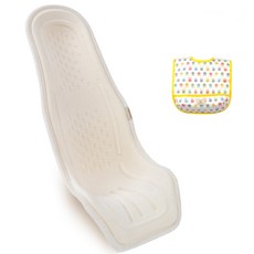 알프레미오 수유시트 + 코튼 방수 턱받이 옐로우토끼, 아이보리(오가닉), 1세트