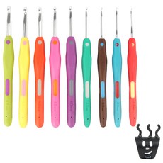 브랜드얀 고급 누디 코바늘 9종세트 + 니팅링, 1세트