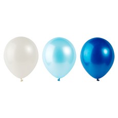 PARTY PANG 圓形氣球 藍色海洋 30cm, 隨機出貨, 300入