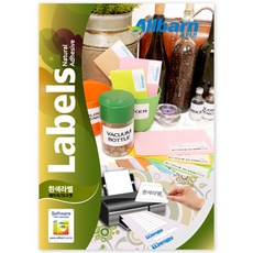 올바른라벨 레이저 잉크젯 공용 흰색 라벨지, 6칸, 100개