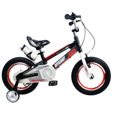 로얄베이비 스페이스 넘버원 아동용 보조바퀴 자전거 16인치, 블랙, 113cm, 1개