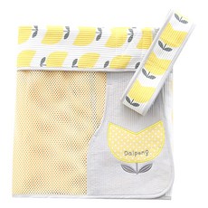 Dalpong 花朵圖案揹帶, 黃色