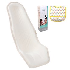 알프레미오 수유시트 + 선물용박스 + 코튼 방수 턱받이 옐로우토끼, 아이보리(매쉬 + 오가닉), 1세트