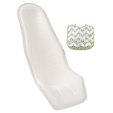 알프레미오 수유시트 + 순면 방수 유아용턱받이 그린 잎사귀, 아이보리(매쉬 + 오가닉), 1세트