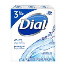 다이알 화이트 항균 화장비누, 113g, 3개입