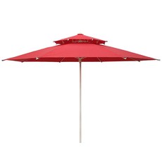 조아캠프 2층고정식파라솔 킹특대형, 레드(CE022)