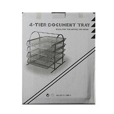 4層鋼製文件存儲/文件文件存儲辦公桌文件櫃, 單色, 4層