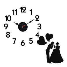 黏貼式海綿造型時鐘, 王子和公主