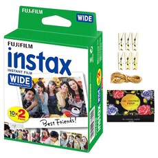 instax 拍立得 底片*20+麻繩木夾組+吸油面紙, 1組