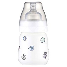 Royal Sevres 動物印花陶瓷奶瓶, 白色, 0~3個月, 120ml, 1個