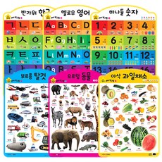 Geurinkijeu 趣味Say Pen壁掛圖6件組, 世界精選