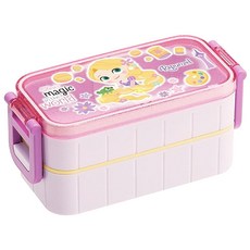 Skater 樂佩公主Q版圖案雙層便當盒, 混色, 1組