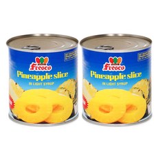 프레스코 파인애플슬라이스 통조림, 410g, 2개