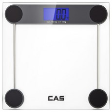 카스 디지털 체중계, HE-22, 투명 강화유리, 1개