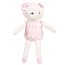 오가닉붐 유아용 롱롱이 곰돌이 애착인형, 혼합색상, 1개