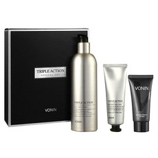 VONIN 三重動作特別男士三件套, 三重功效 One Shot 180ml + One Shot Solution 50ml + 潔面泡沫 30ml, 1套