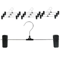 리에노 자국방지 바지걸이, 블랙, 10개