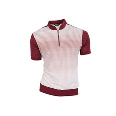 OXPIA OXPIA方形印染涼感中式領高爾夫襯衫 CTOP2008