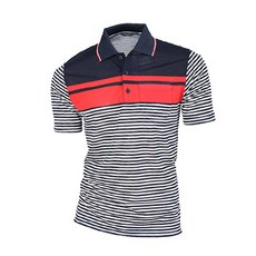 OXPIA 條紋領高爾夫襯衫 CTOP2013