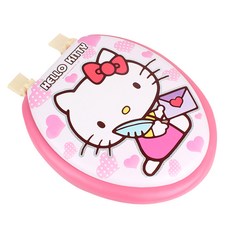 헬로키티 성인용 변기시트 커버 중형 O자, 혼합색상, 1개, 1개