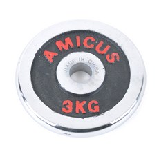 아미쿠스 덤벨 원판 3kg, 1개