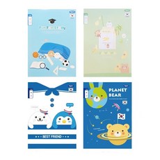 펜피아 남아용 10칸 쓰기 깍두기 노트, 랜덤 발송, 1개