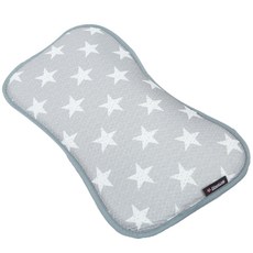 Manito 星星印花可調式孩童枕頭, Star Grey
