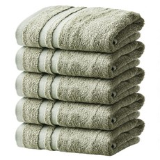 Soft Touch 酒店毛巾 190g Bambooyan, 橄欖綠, 5個