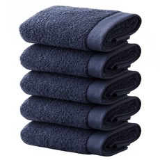 SOFT TOUCH 40支棉經典飯店專用毛巾 180g, 經典款180g 海軍藍, 5條
