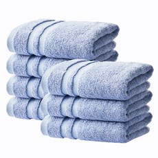 SOFT TOUCH 100%竹纖維 竹絲飯店毛巾, 藍色, 7個