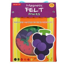 자석나라 펠트 자석 과일, 1세트, 10피스