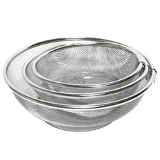 HANIL STAINLESS STEEL 不鏽鋼篩籃3件組, 單色