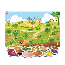 ariati 場景磁性壁貼 AMP-026 765*500*1mm 田園蔬果, 1個, 24件