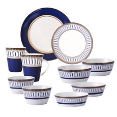 BELUZ casa Imperial 雙人居家餐具組 10件組, 綜合顏色, 7種, 1套