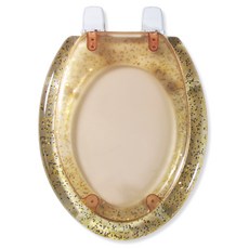 ditto 印花馬桶座, 亮金色, 1組