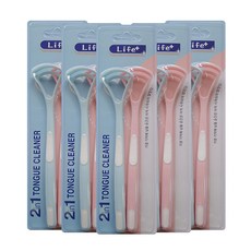Life Plus 情侶刮舌器 2入, 30g, 5入