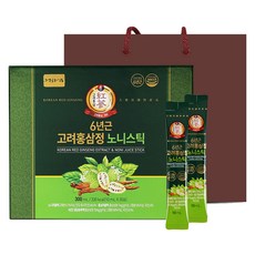 Jungwonsam Ginseng 6年生韓國紅參提取物諾麗棒+購物袋, 10毫升, 30包